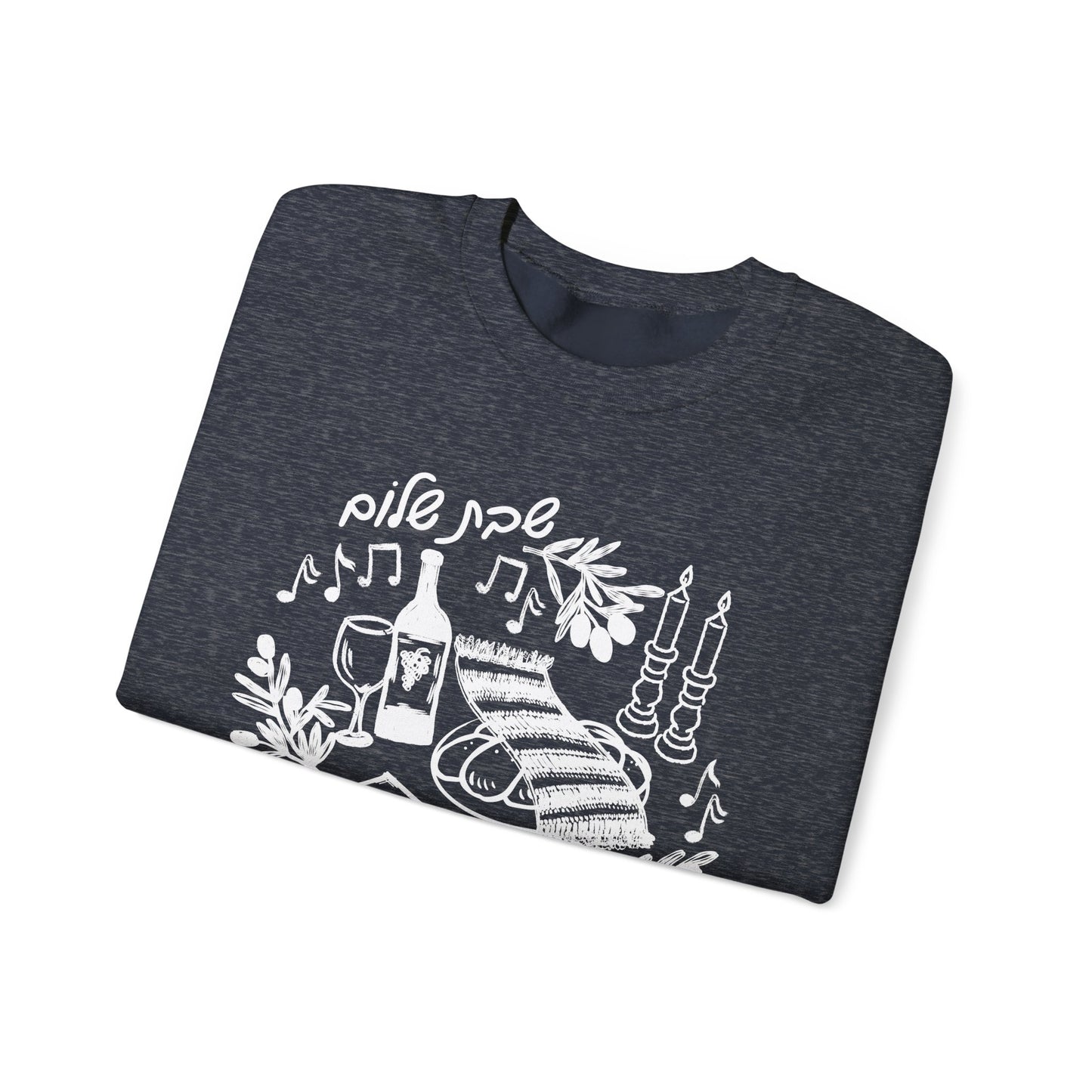 Shabbat Shalom Crewneck Sweatshirt
