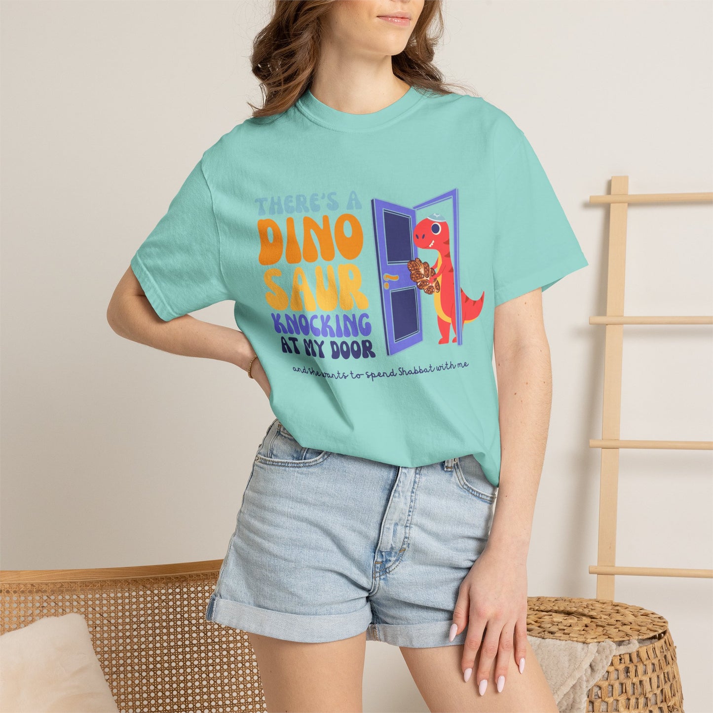 TRex Edition - Tot Shabbat Dinosaur Adult TShirt