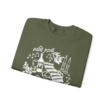 Shabbat Shalom Crewneck Sweatshirt