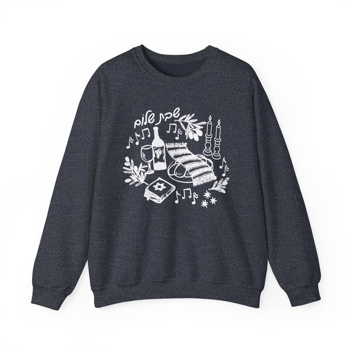 Shabbat Shalom Crewneck Sweatshirt