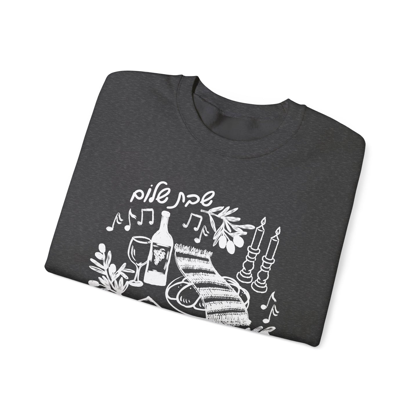 Shabbat Shalom Crewneck Sweatshirt