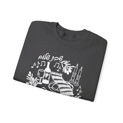 Shabbat Shalom Crewneck Sweatshirt