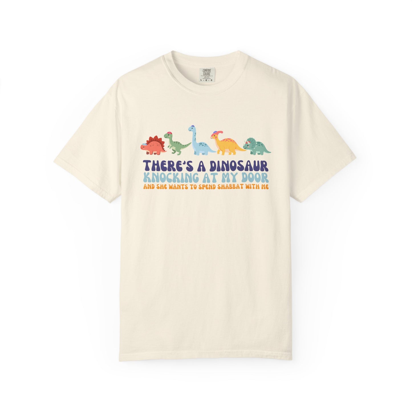 Tot Shabbat Dinosaur Adult TShirt
