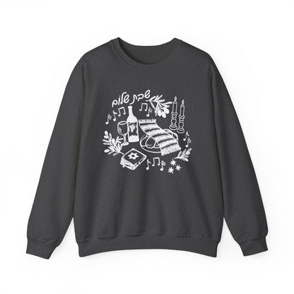 Shabbat Shalom Crewneck Sweatshirt
