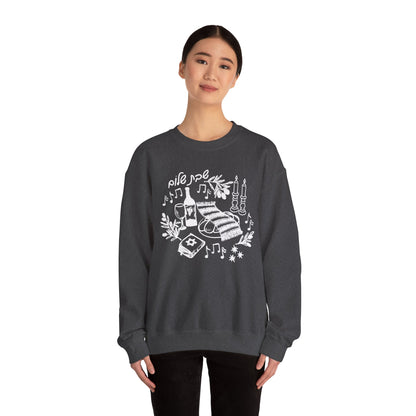 Shabbat Shalom Crewneck Sweatshirt