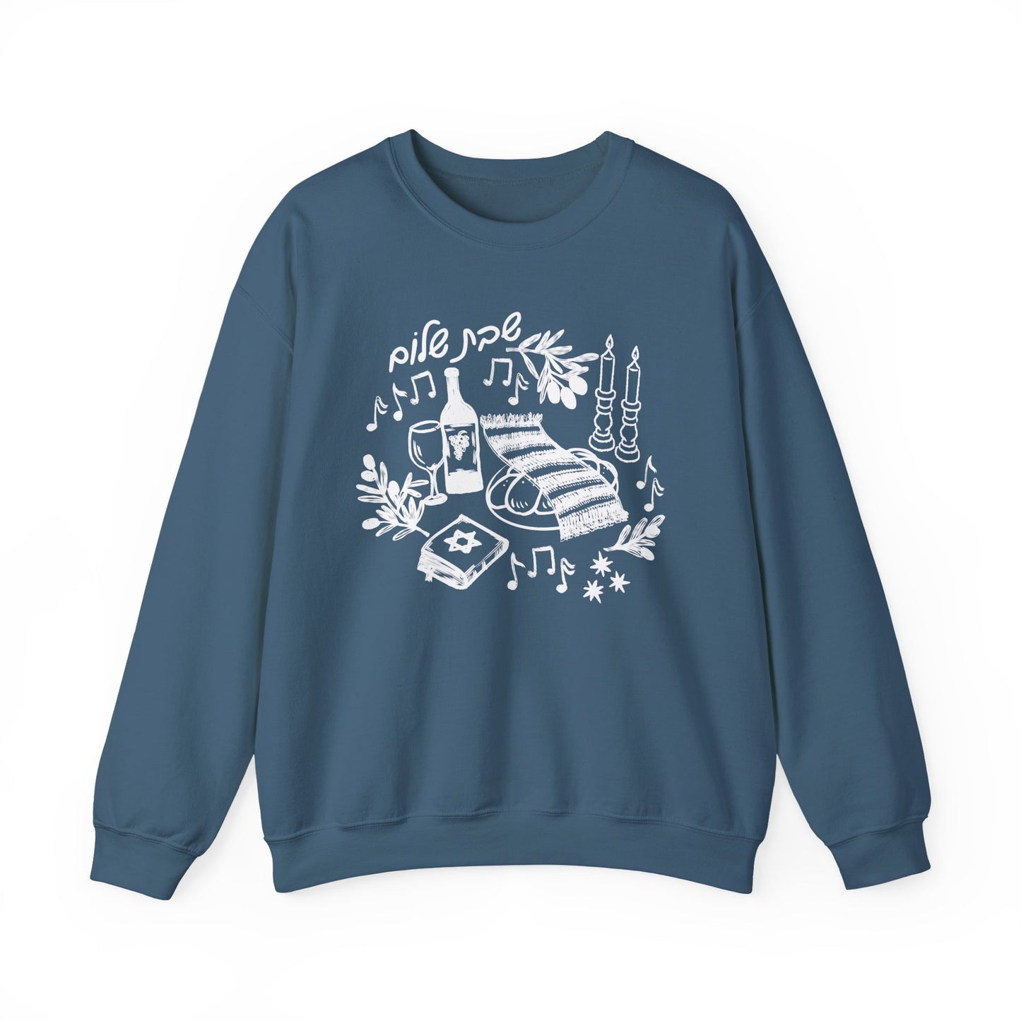 Shabbat Shalom Crewneck Sweatshirt