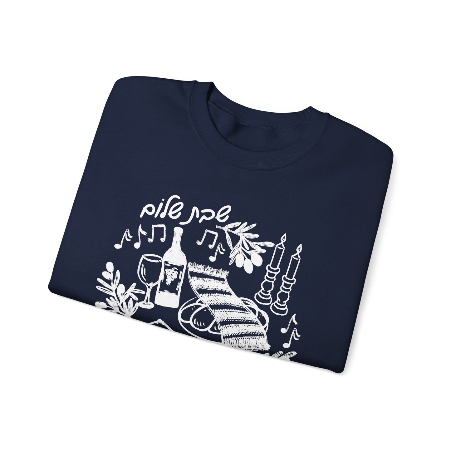 Shabbat Shalom Crewneck Sweatshirt