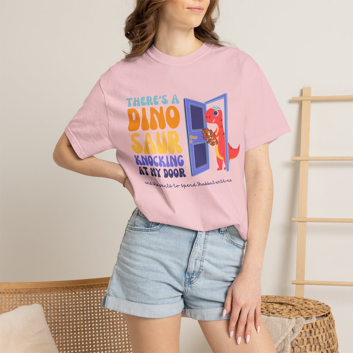 TRex Edition - Tot Shabbat Dinosaur Adult TShirt