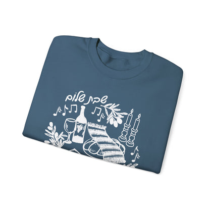 Shabbat Shalom Crewneck Sweatshirt