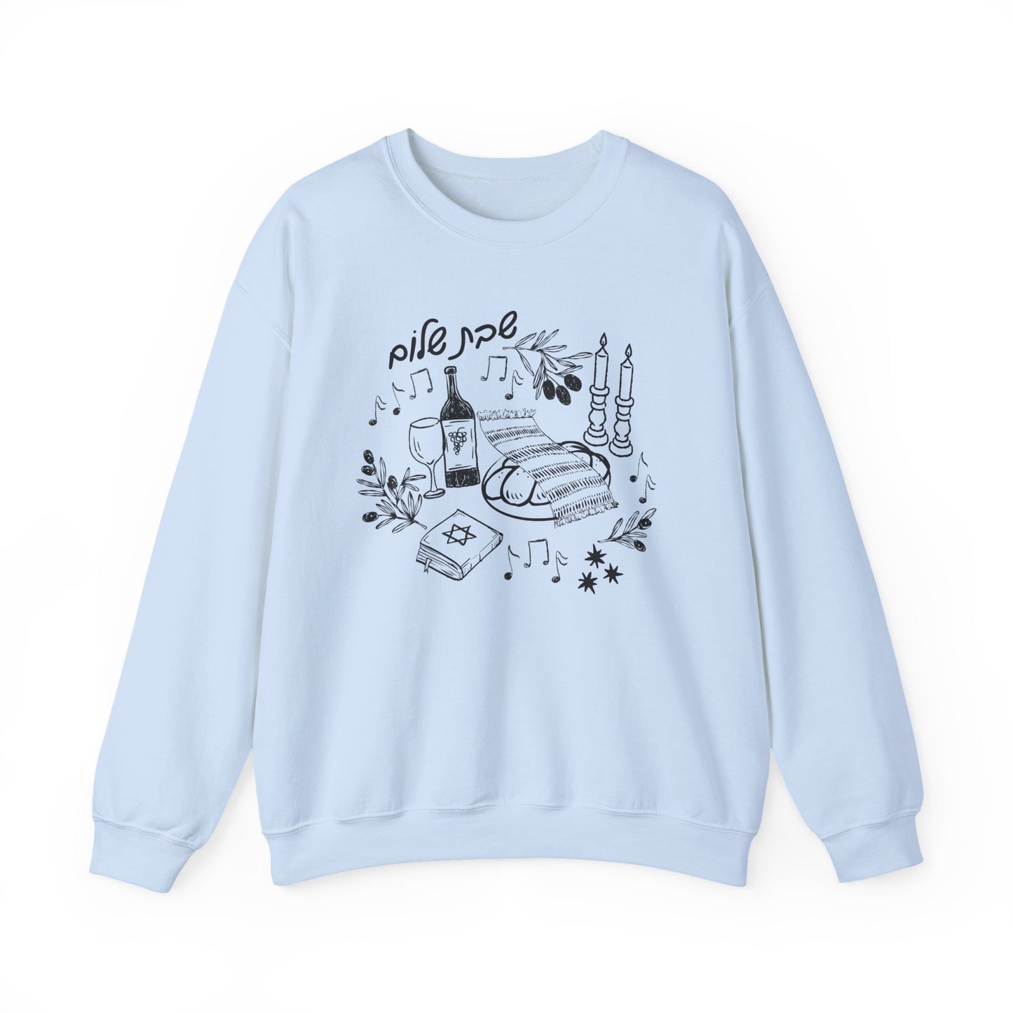 Shabbat Shalom Crewneck Sweatshirt