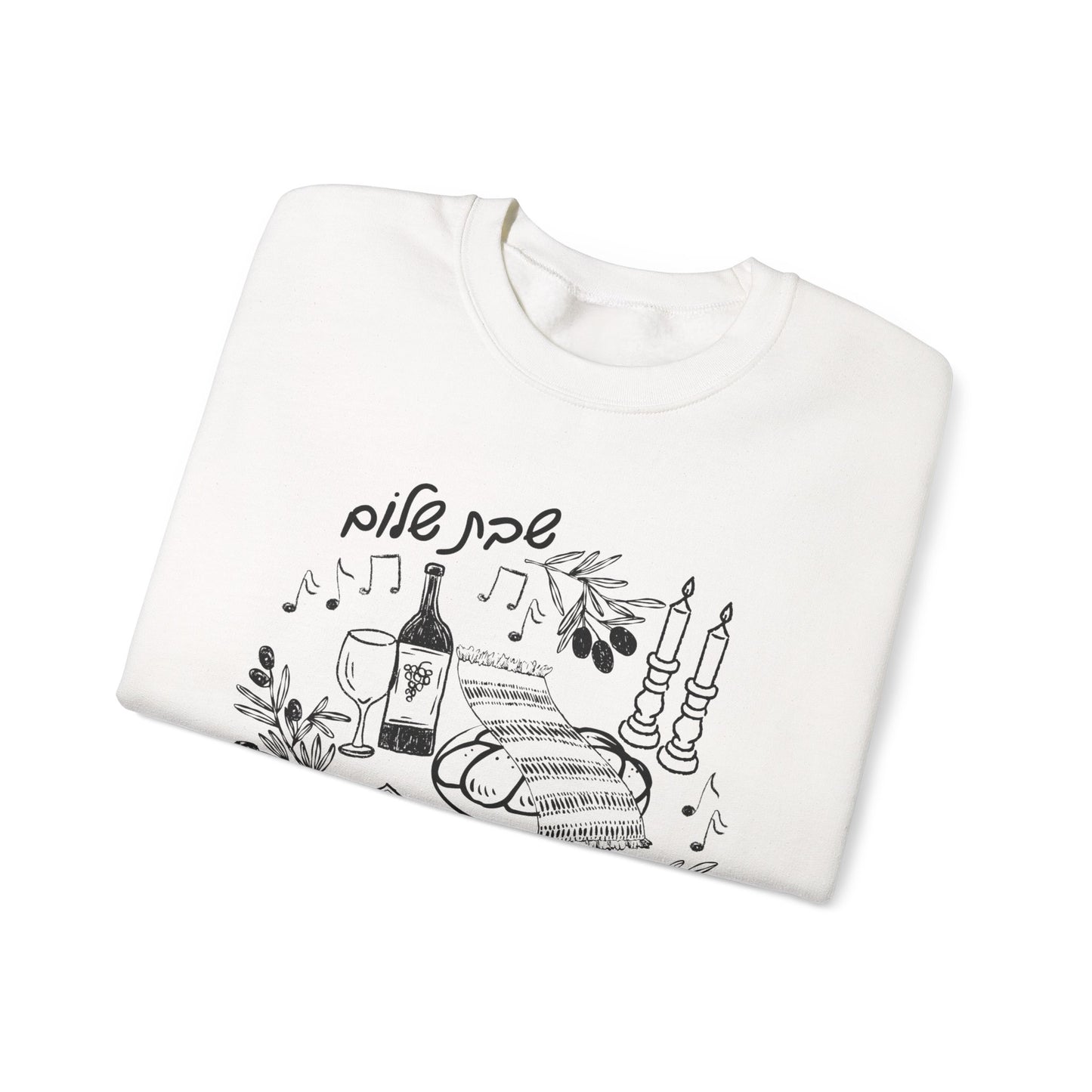 Shabbat Shalom Crewneck Sweatshirt