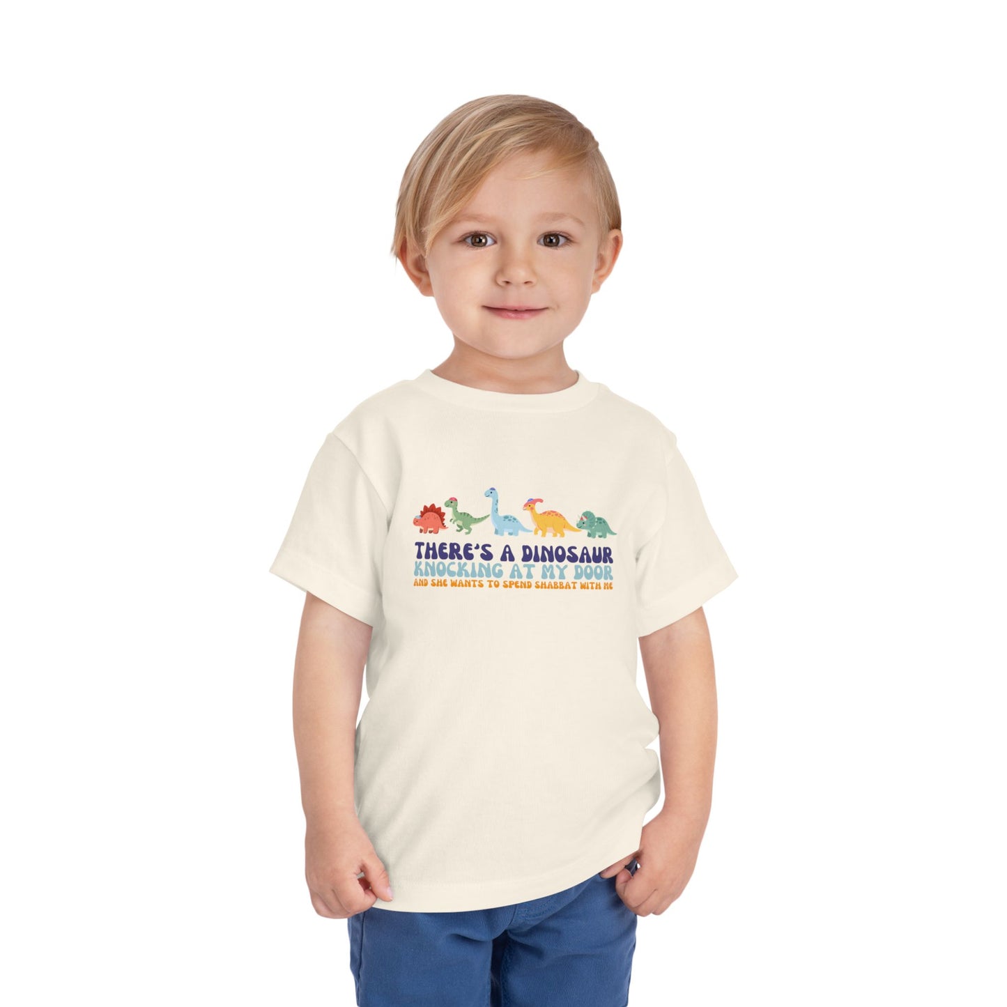 Tot Shabbat Dinosaur Toddler TShirt