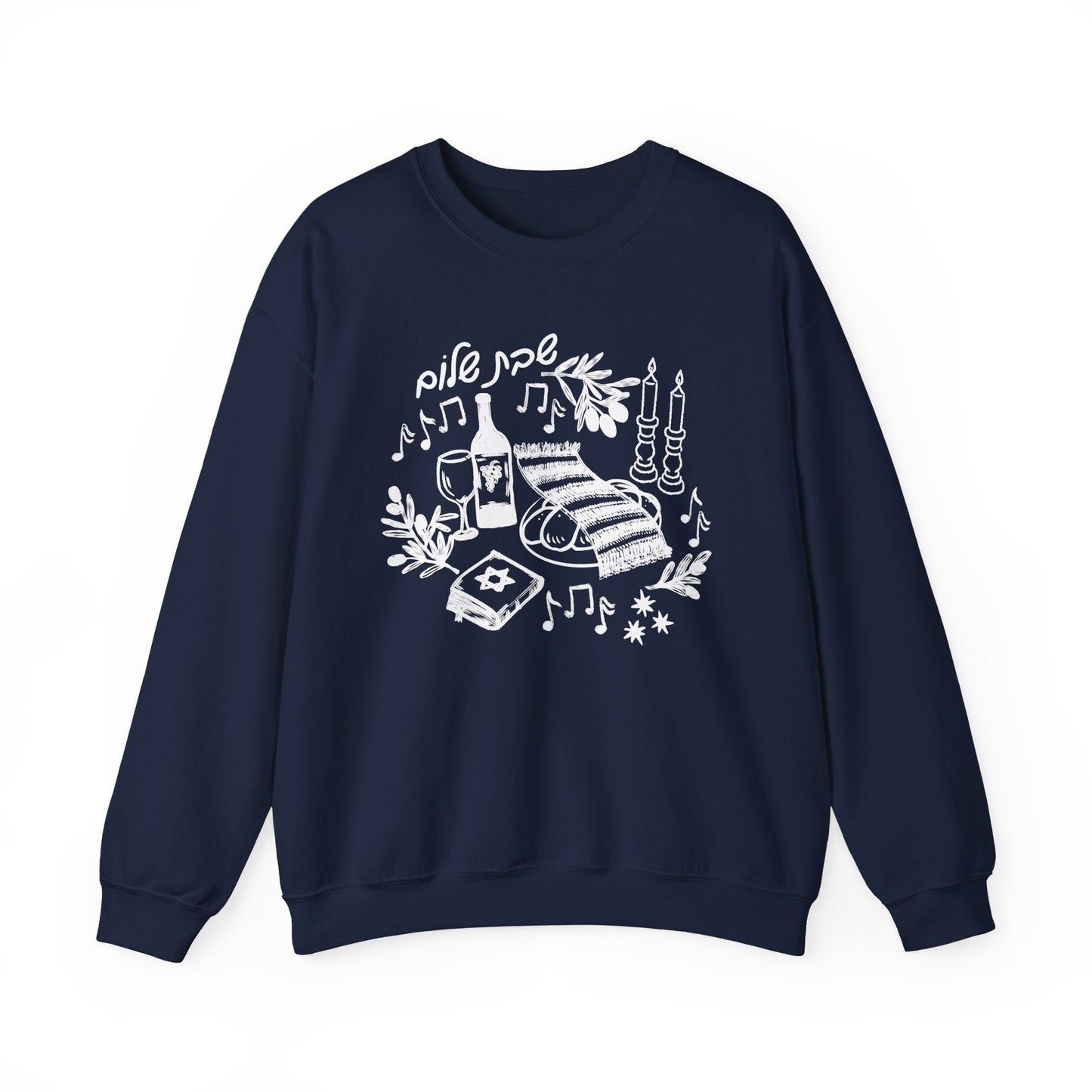 Shabbat Shalom Crewneck Sweatshirt