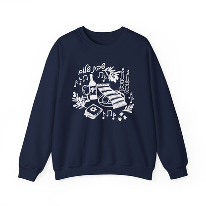 Shabbat Shalom Crewneck Sweatshirt