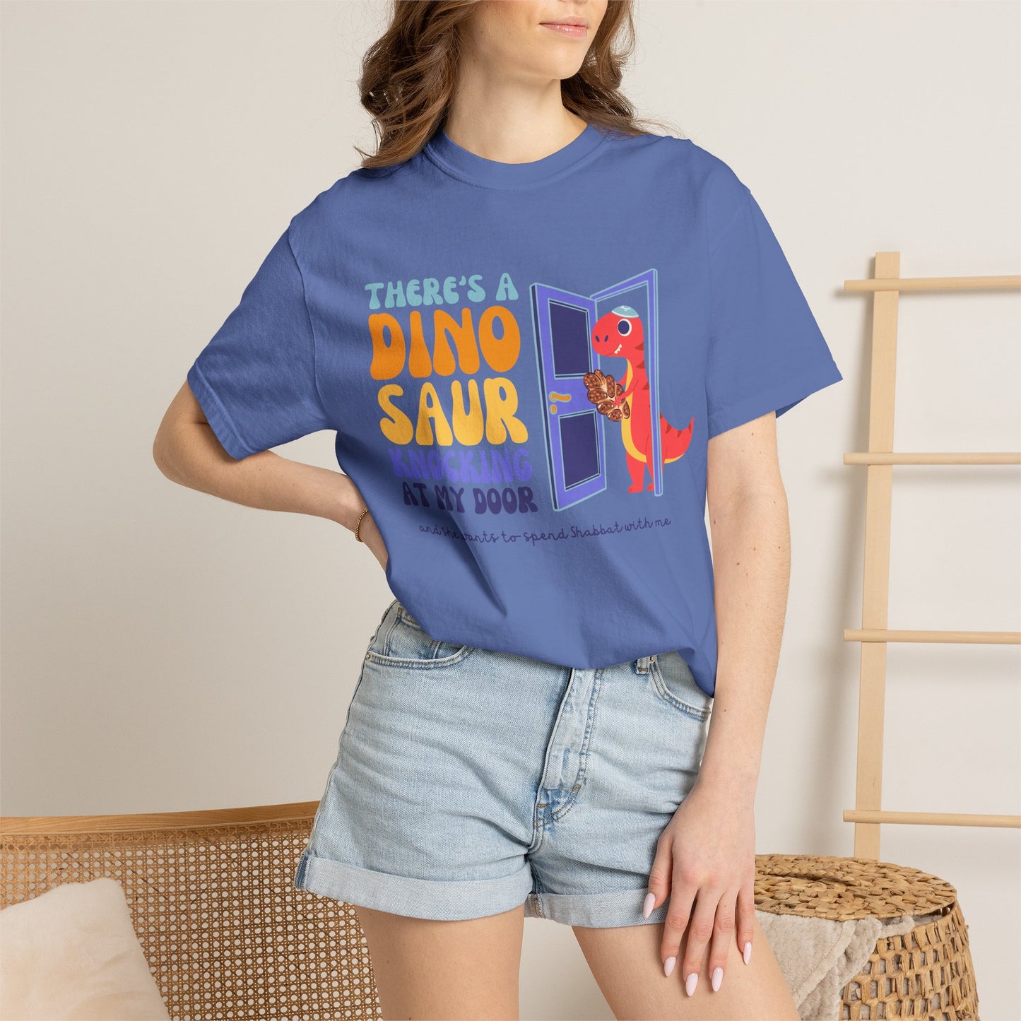 TRex Edition - Tot Shabbat Dinosaur Adult TShirt