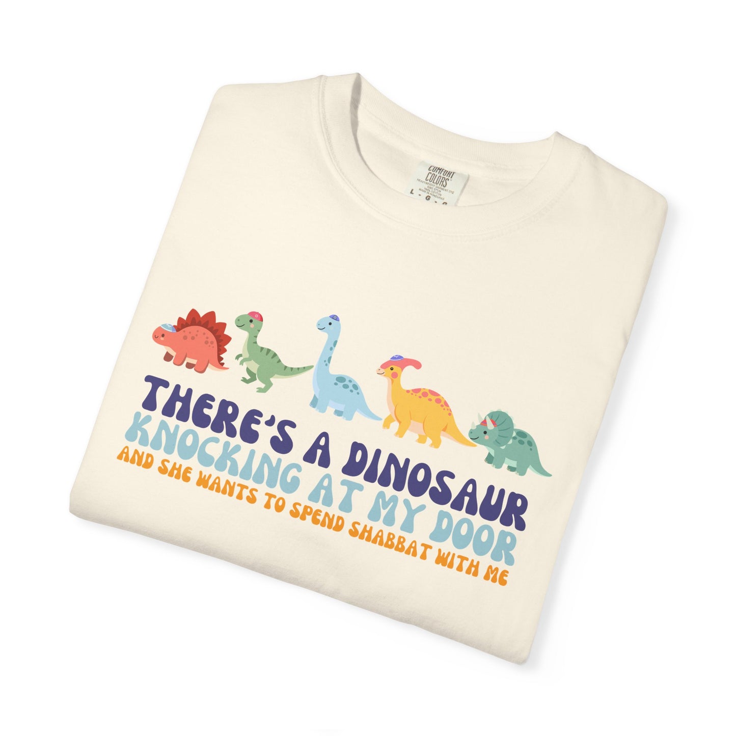Tot Shabbat Dinosaur Adult TShirt