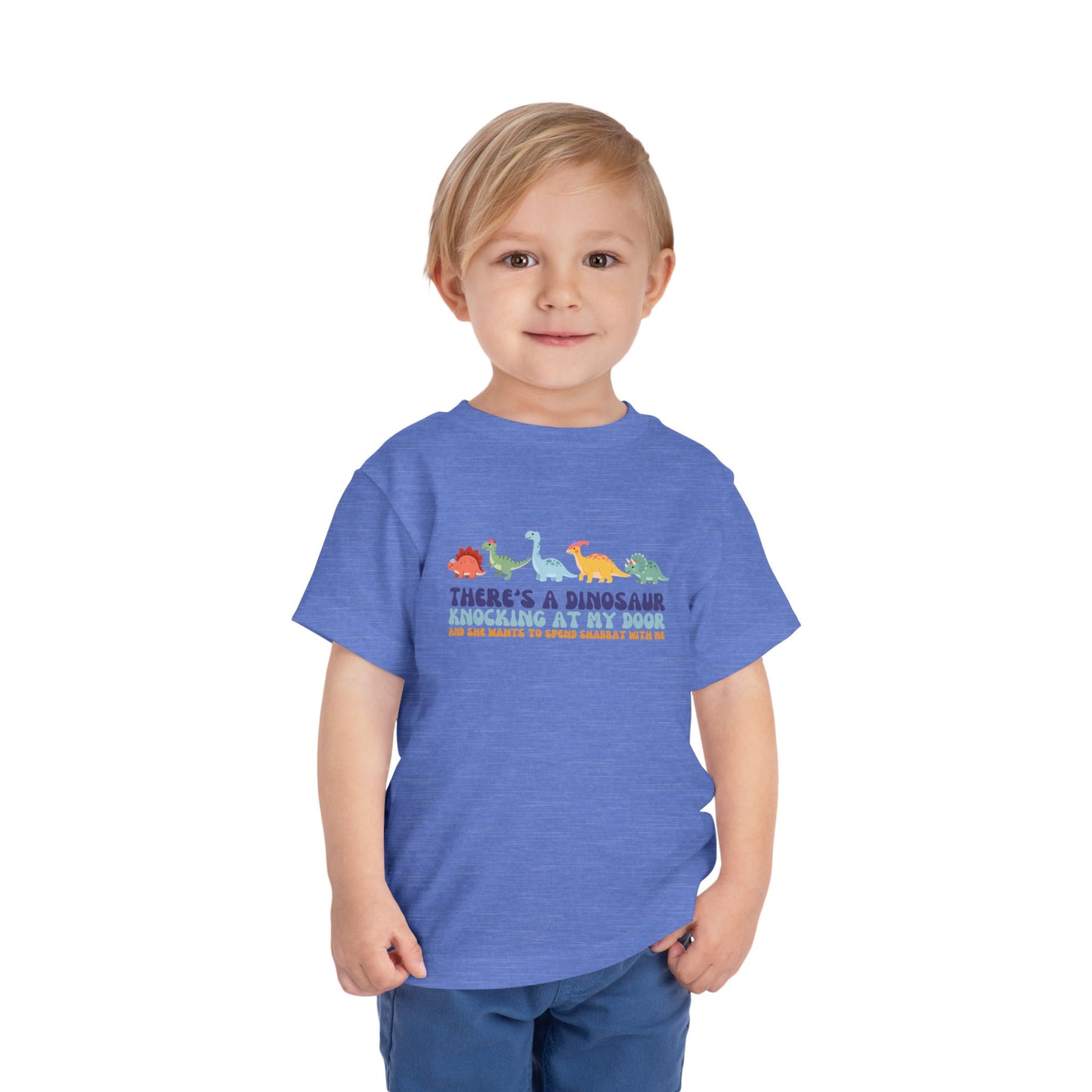 Tot Shabbat Dinosaur Toddler TShirt