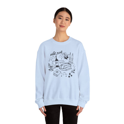 Shabbat Shalom Crewneck Sweatshirt