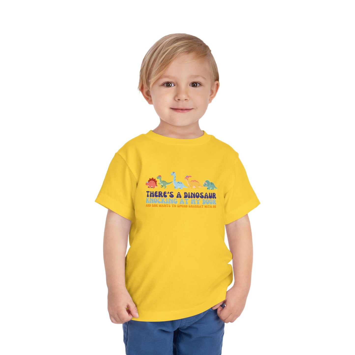 Tot Shabbat Dinosaur Toddler TShirt