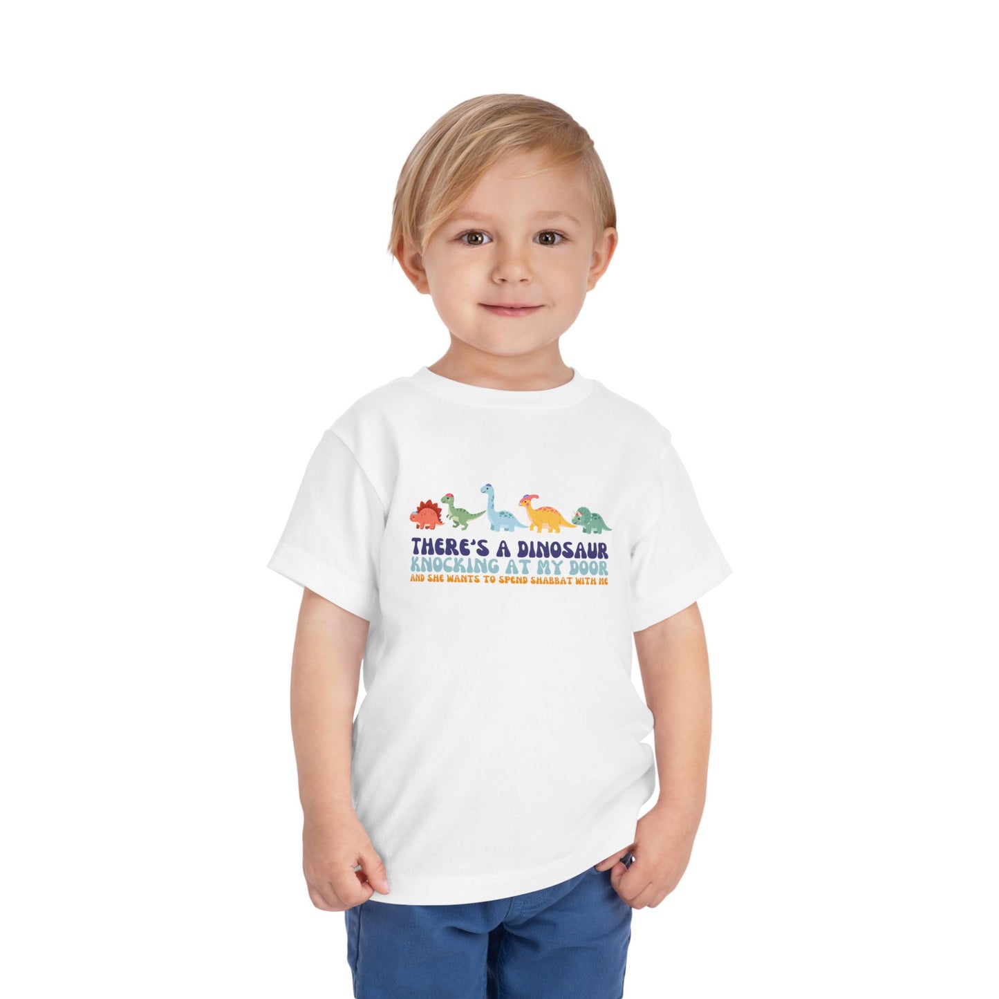 Tot Shabbat Dinosaur Toddler TShirt