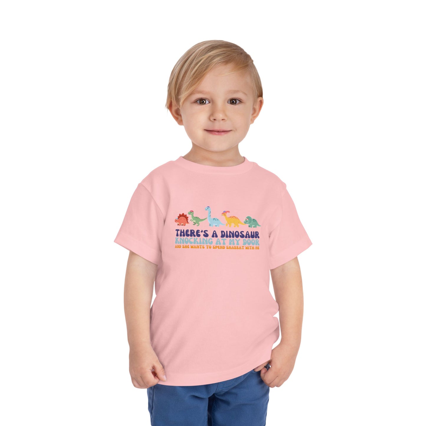 Tot Shabbat Dinosaur Toddler TShirt