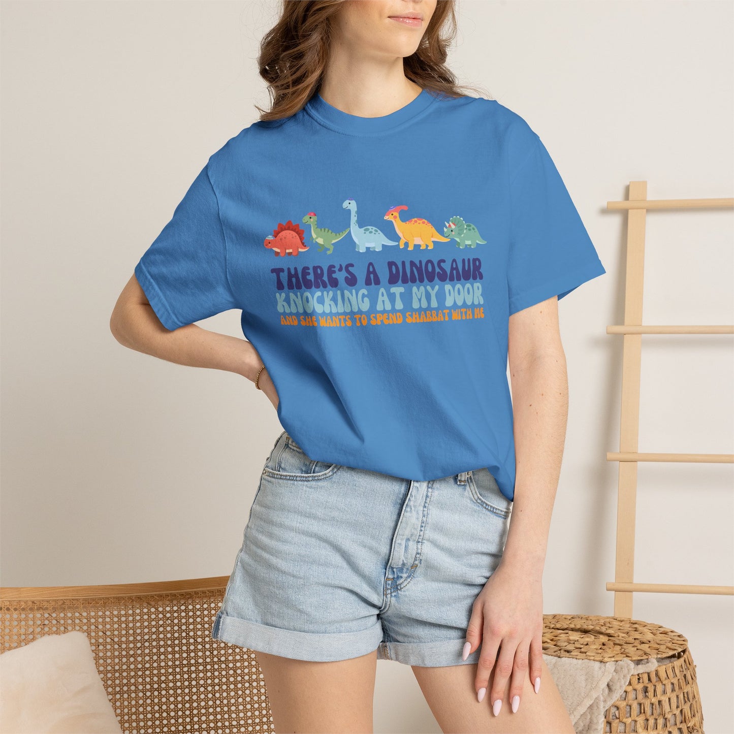 Tot Shabbat Dinosaur Adult TShirt