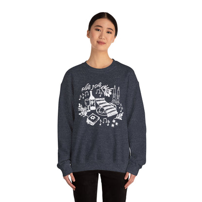 Shabbat Shalom Crewneck Sweatshirt