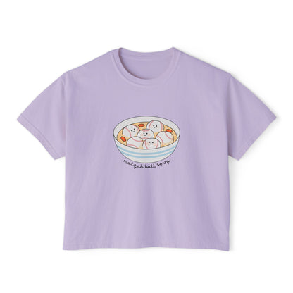 Matzah Ball Baseball Soup Comfort Colors Boxy Tshirt