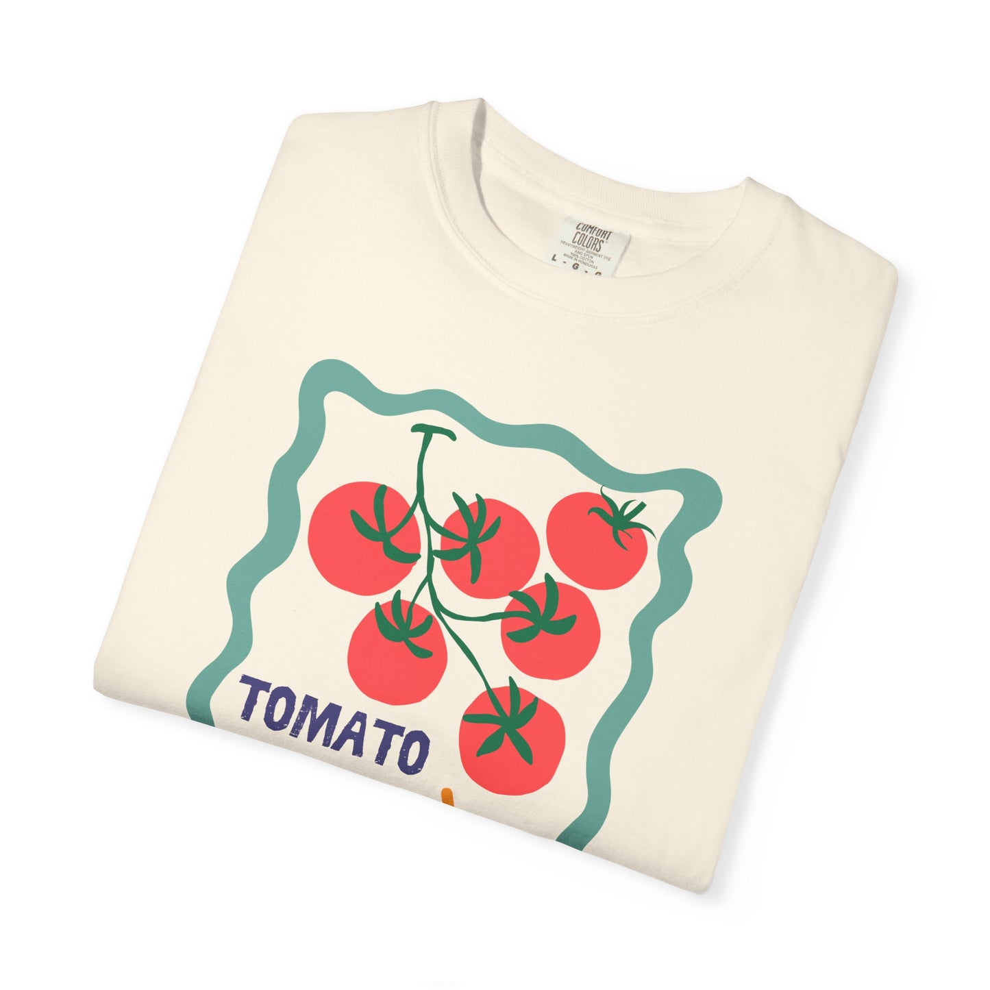 Tomato Hebrew Illustration Summer Fruit Tshirt | Jewish Trendy Tee