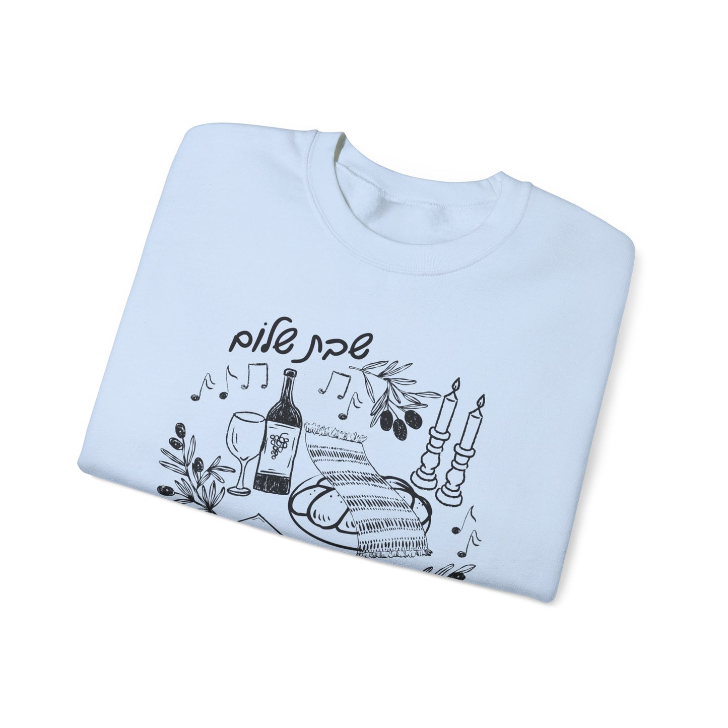 Shabbat Shalom Crewneck Sweatshirt
