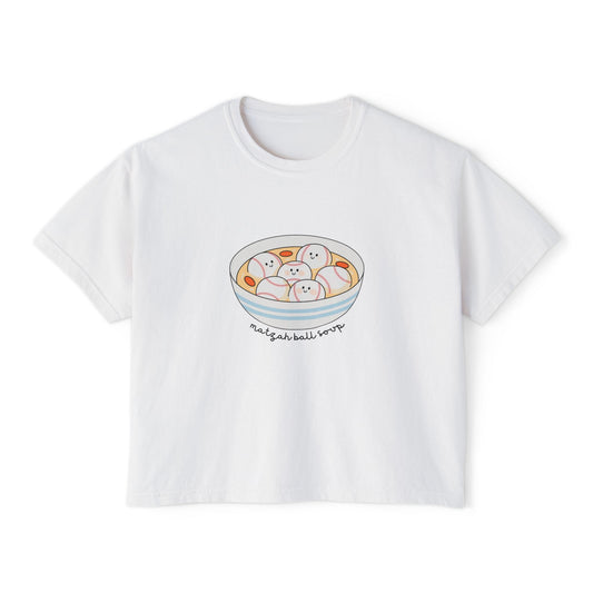 Matzah Ball Baseball Soup Comfort Colors Boxy Tshirt