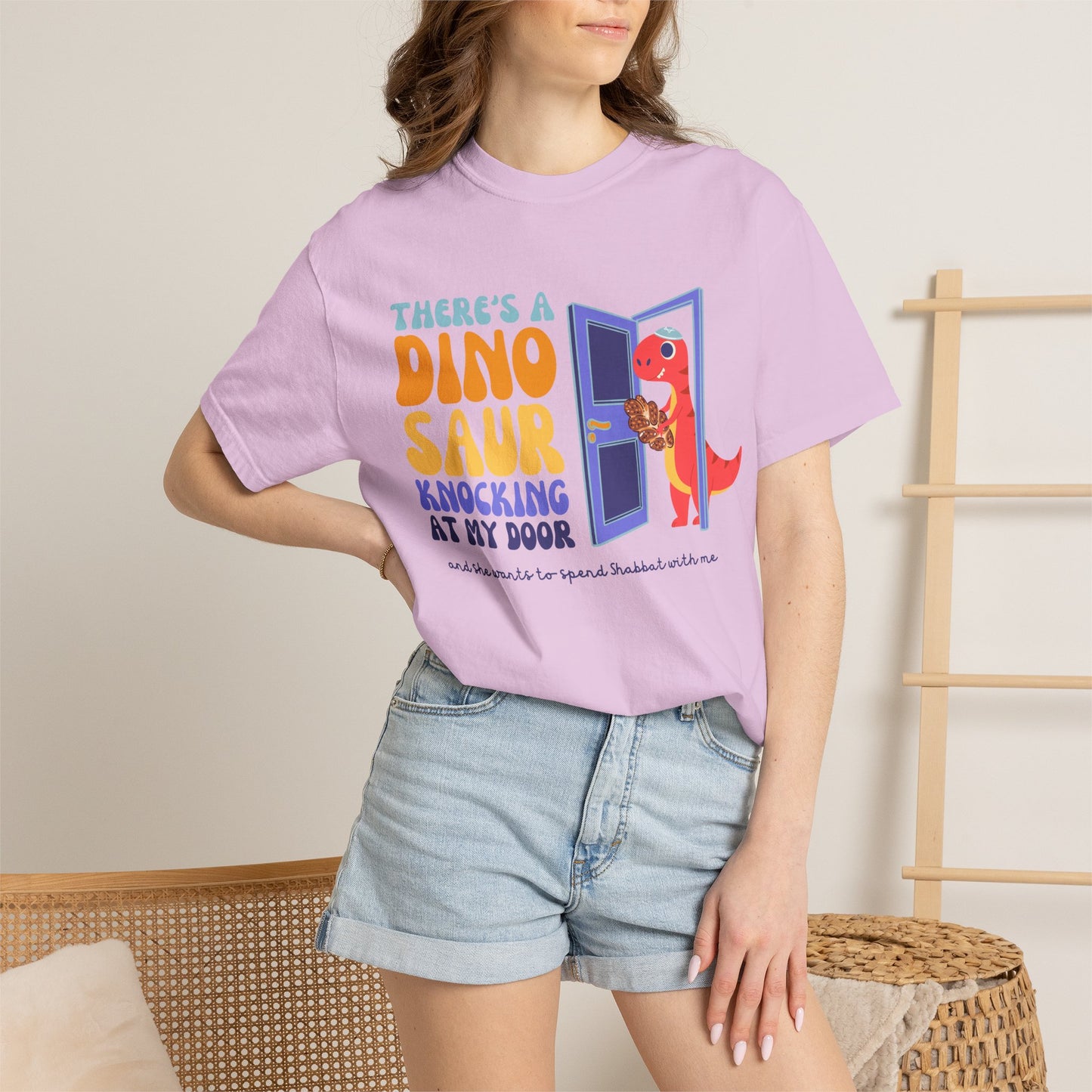 TRex Edition - Tot Shabbat Dinosaur Adult TShirt