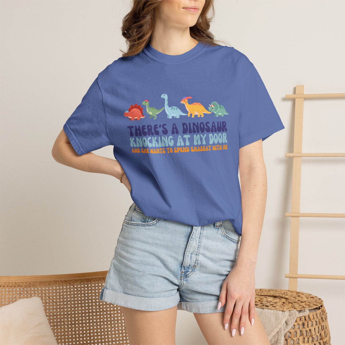 Tot Shabbat Dinosaur Adult TShirt
