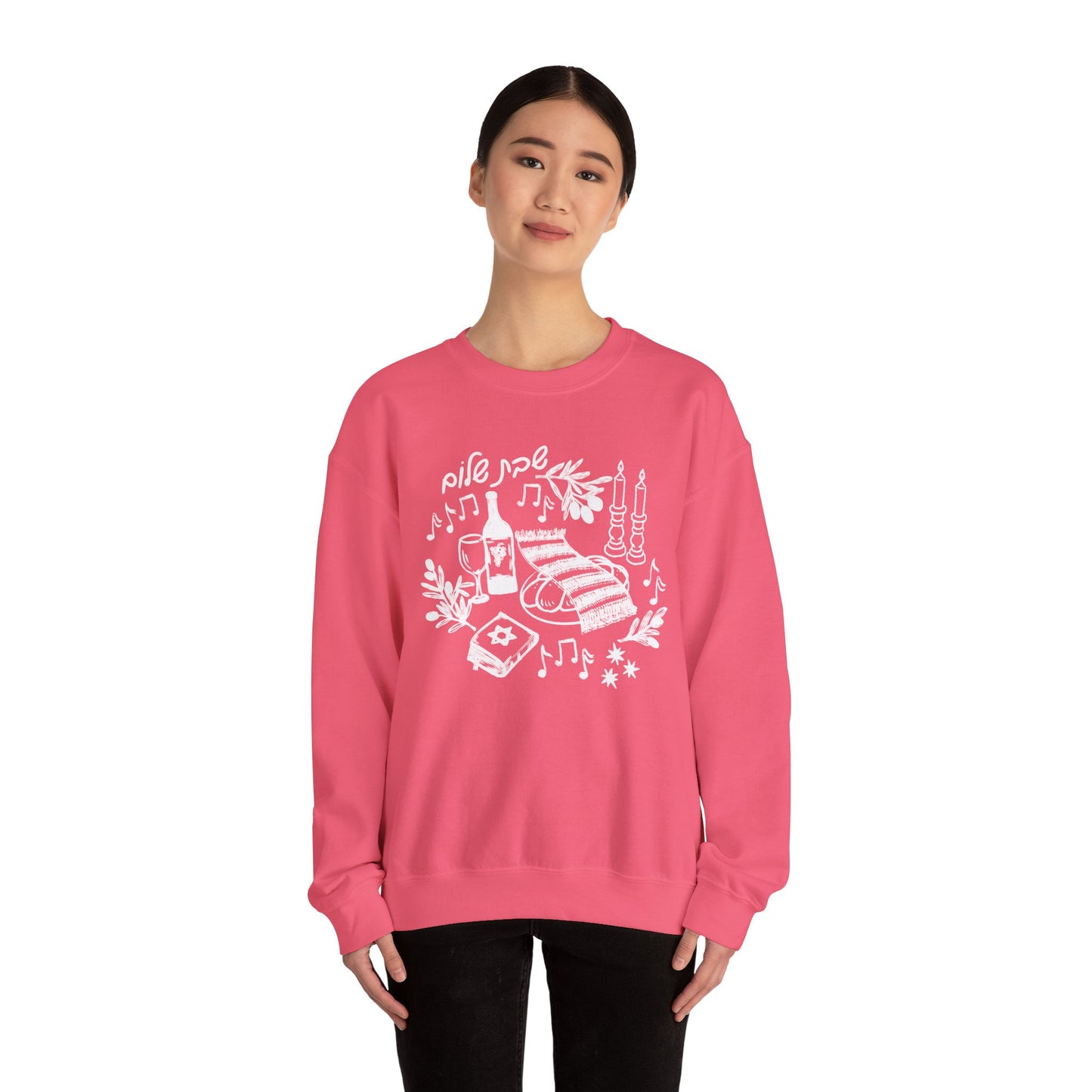 Shabbat Shalom Crewneck Sweatshirt