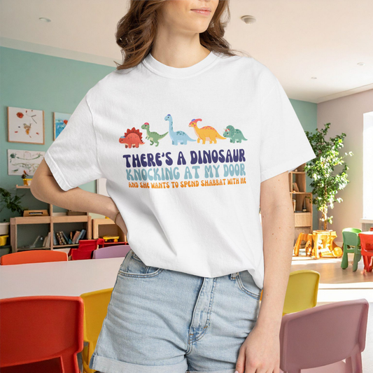 Tot Shabbat Dinosaur Adult TShirt