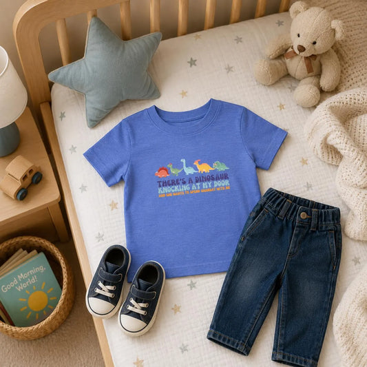 Tot Shabbat Dinosaur Toddler TShirt